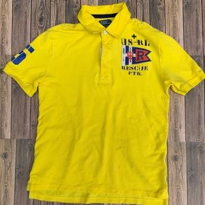 Vintage Kids Yellow Rescue Patrol Ralph Lauren Polo